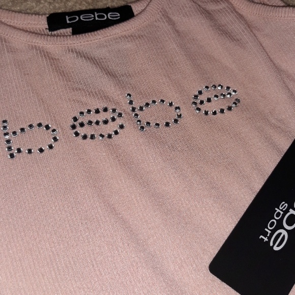 💖Bebe NEW tank pink blush top - Picture 4 of 7